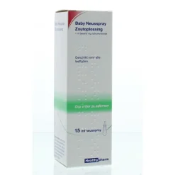 Clearance 2x Baby Zoutoplossing 8mg/ml Neusspray 15 ml Luchtwegen & Keel