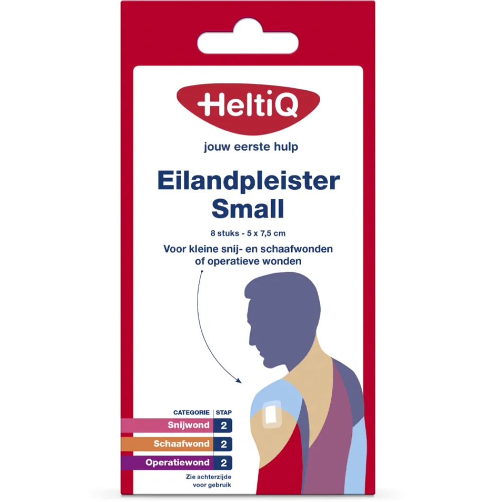 2x Eilandpleister Small 7,5 cm x 5 cm 8 stuks^HeltiQ