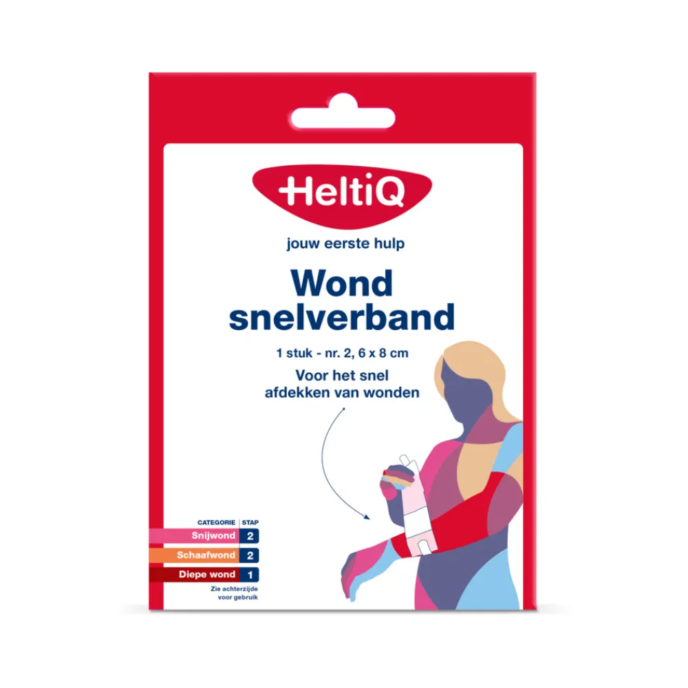 2x Wondsnelverband nr. 2 6 x 8 cm^HeltiQ Best