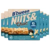 6x B'tween Nuts & Choc Cashew Chocolade Wit Puur 3 x 32 gr Snacks & Tussendoortjes