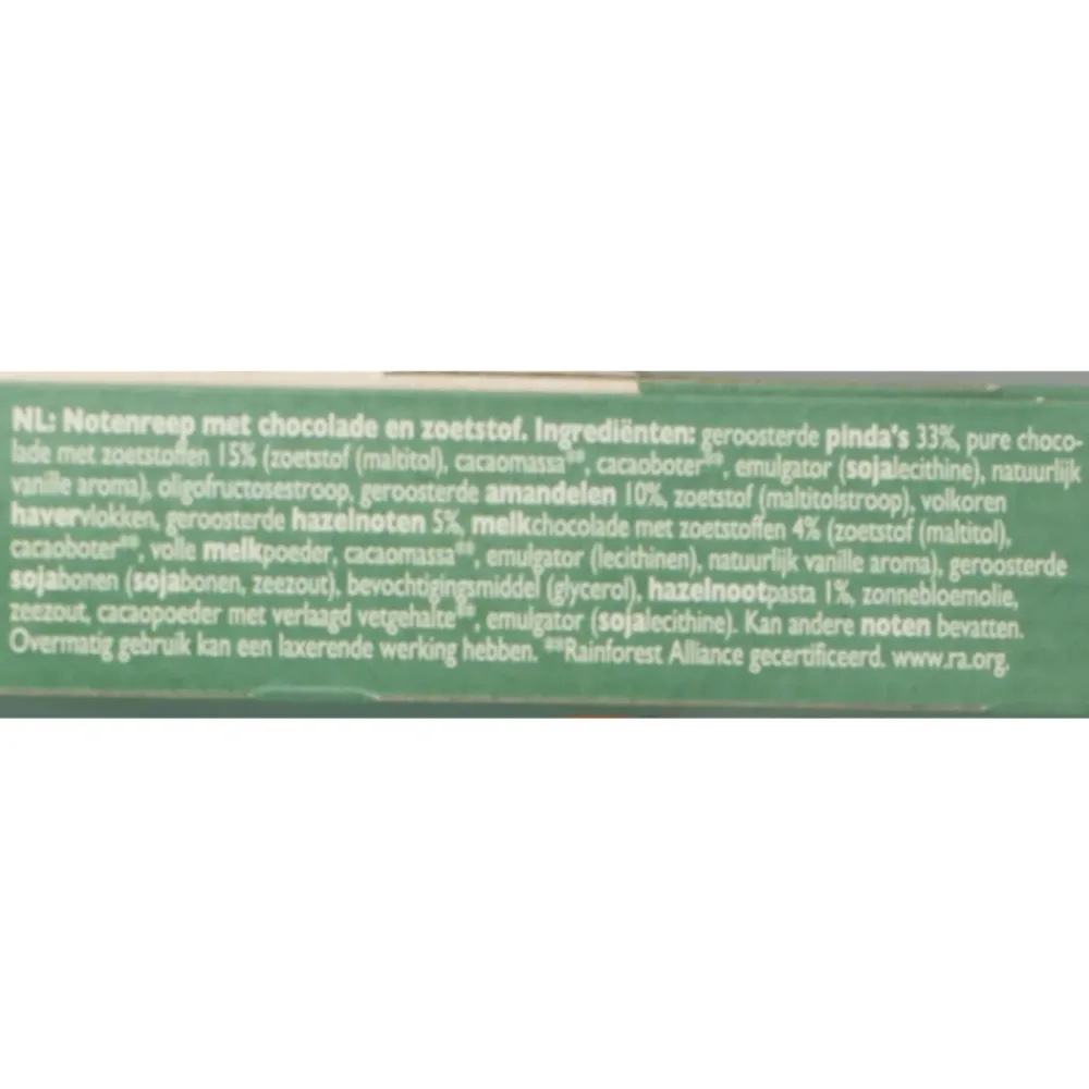 6x B'tween Nuts & Choc Notenmix Chocolade Melk Puur 3 x 32 gr Snacks & Tussendoortjes