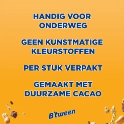 New 3x B'tween Protein Pinda & Chocolade 4x24gr Snacks & Tussendoortjes