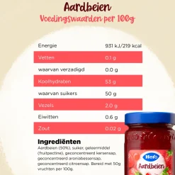 Beleg<Hero 3x Fruitspread Aardbeien 350 gr