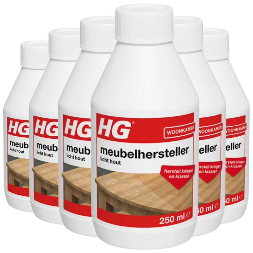 Vloer & Meubels<HG 6x Meubelhersteller Licht Hout 250 ml