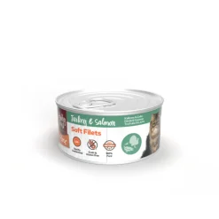 Kattenvoer<HobbyFirst Feline 12x Blik Zachte Filets Kalkoen & Zalm 70 gr