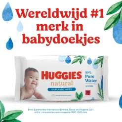 Babydoekjes<Huggies 12x Billendoekjes Natural 0% plastic 12x48=576 stuks