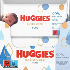 Babydoekjes<Huggies 8x Billendoekjes Pure Extra Care Sensitive 99% Water 56 stuks