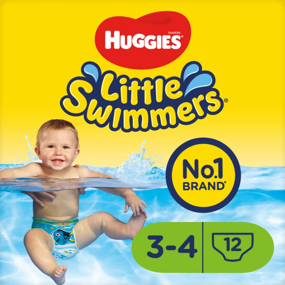 3x Little Swimmers Maat 3-4 (7-15 kg) 12 stuks^Huggies Sale