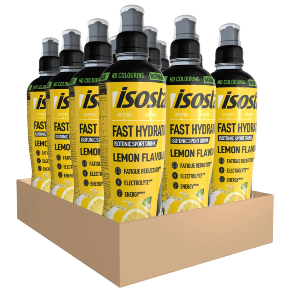 12x Fast Hydration & Perform Lemon 500 ml^Isostar Outlet