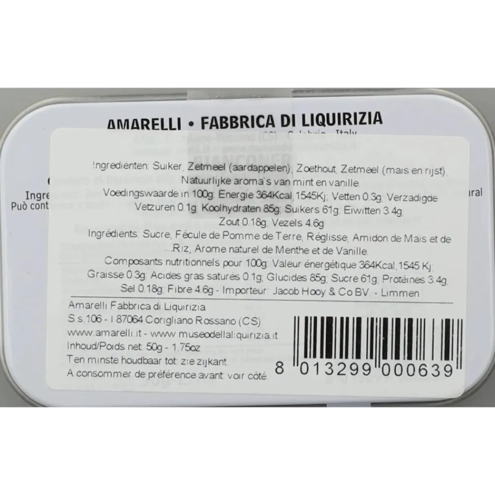 6x Laurierdrop Blikje Wit Snoep