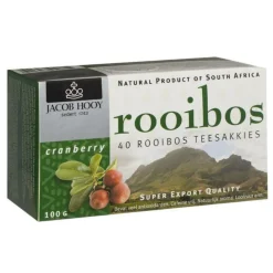 Thee<Jacob Hooy 3x Rooibos Cranberry Zakje 40 stuks