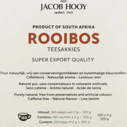 3x Rooibos Theezakjes 160 stuks^Jacob Hooy Best