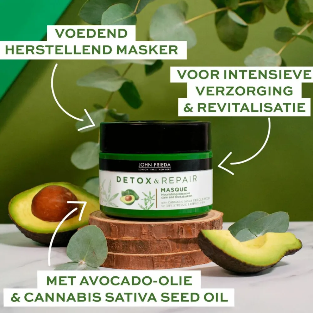 Haarverzorging<John Frieda 4x Detox & Repair Haarmasker 250 ml