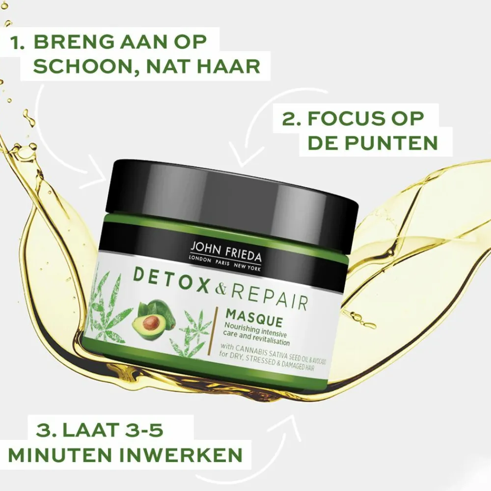 Haarverzorging<John Frieda 4x Detox & Repair Haarmasker 250 ml