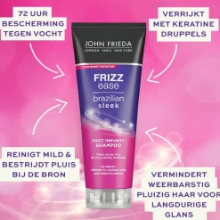 4x Frizz Ease Brazilian Sleek Shampoo 250 ml^John Frieda Best