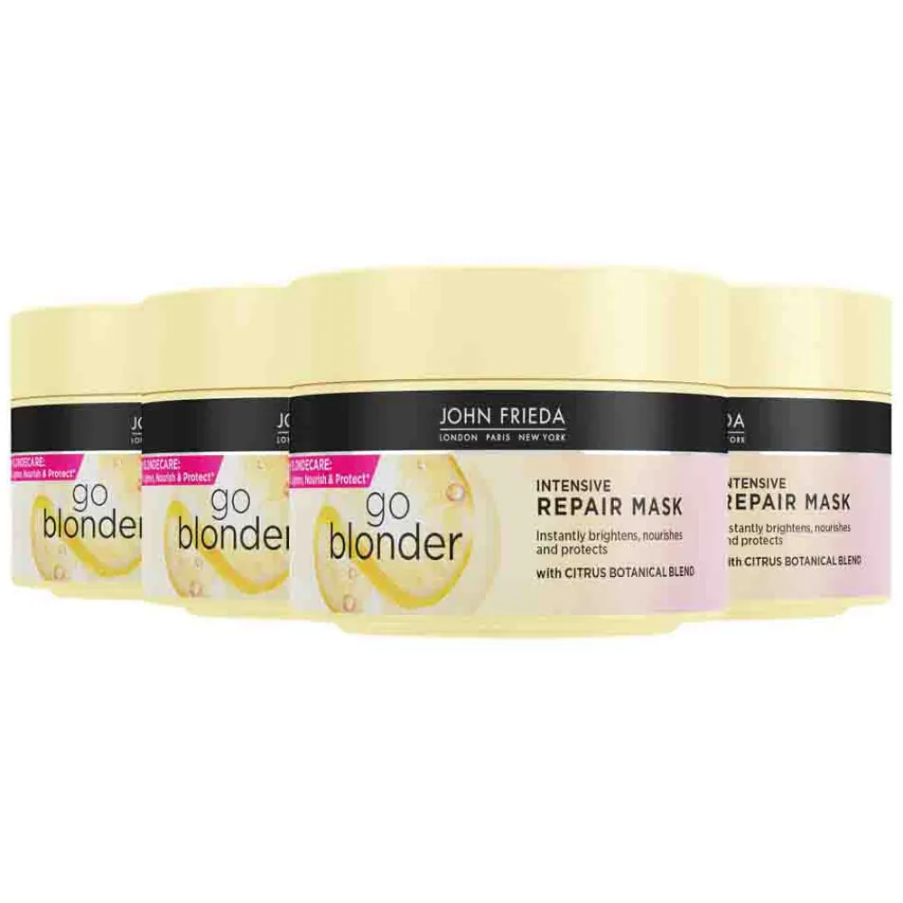4x Go Blonder Lightening Haarmasker 250 ml^John Frieda Discount