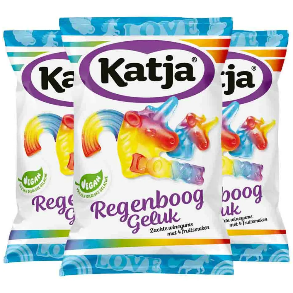 Hot 3x Regenboog Geluk 250 gr Snoep