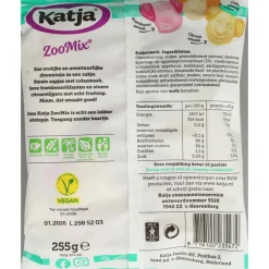 Snoep<Katja 3x Zoo Mix 255 gr
