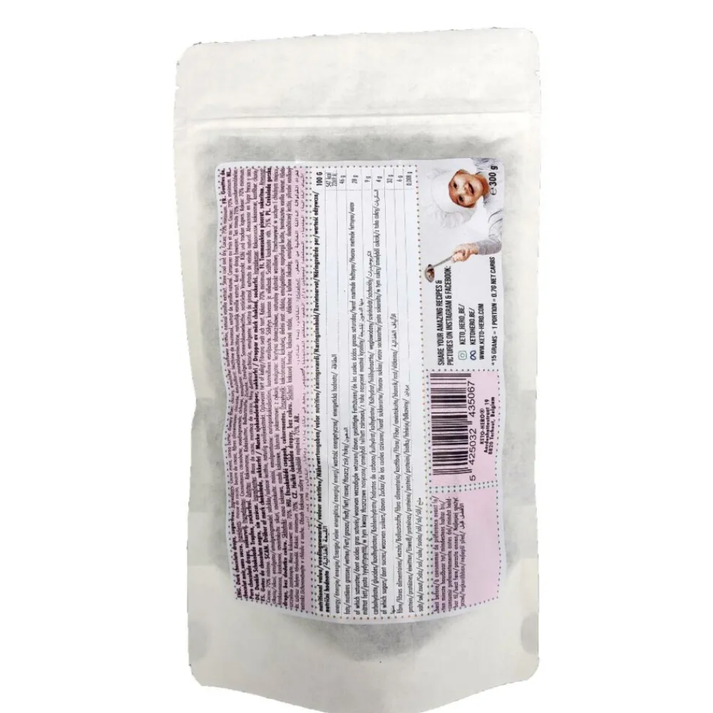 3x Chocolade Drops Puur 300 gr^Keto Hero Online