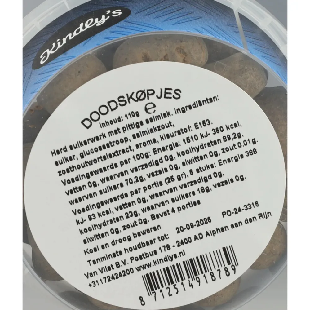 12x Kindly's Doodskopjes 125 gr^Kindlys Clearance