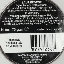 Best 6x Kindly's Laurierdrop 70 gr Snoep