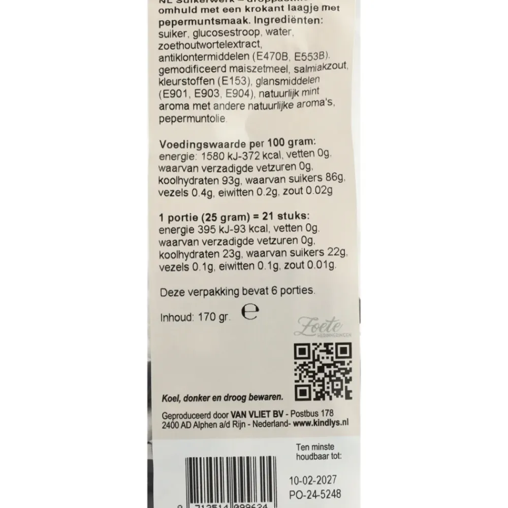 7x Kindly's Zwart Wit Dragees 200 gr^Kindlys Hot