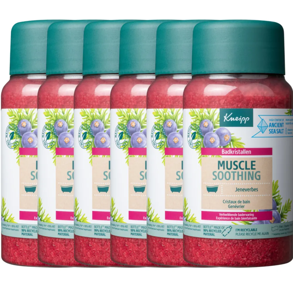 Bad & Douche|Bad & Douche<Kneipp 6x Badkristallen Muscle Soothing Jeneverbes 600 gr