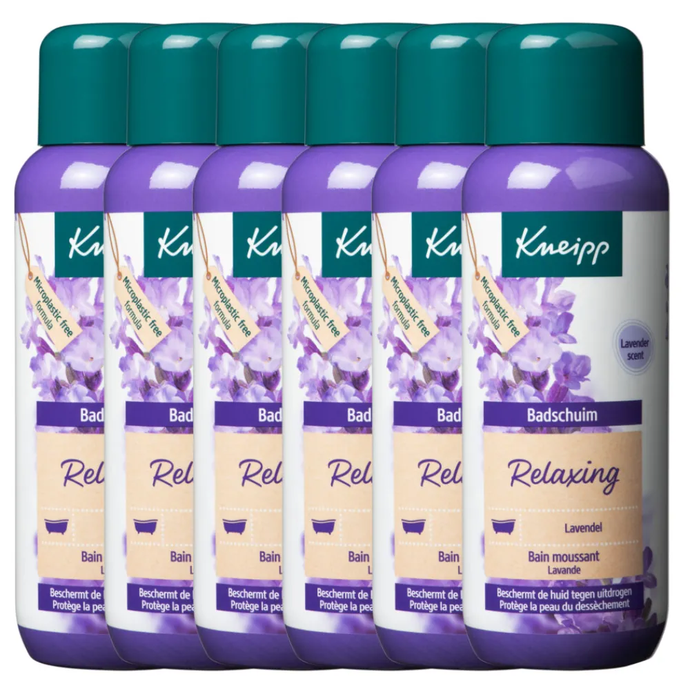 6x Badschuim Relaxing Lavendel 400 ml Bad & Douche