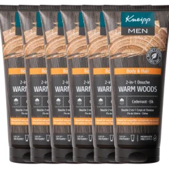 Outlet 6x Douche Men 2-in-1 Warm Woods 200 ml Bad & Douche