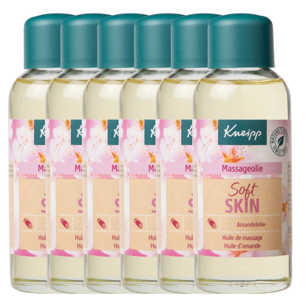 6x Massageolie Soft Skin Amandelbloesem 100 ml^Kneipp Outlet