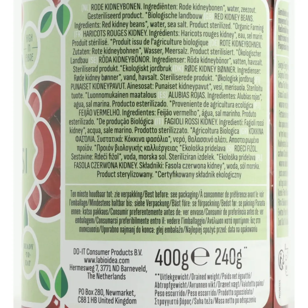 Groente<La Bio Idea 6x Rode Nierbonen Bio 400 gr