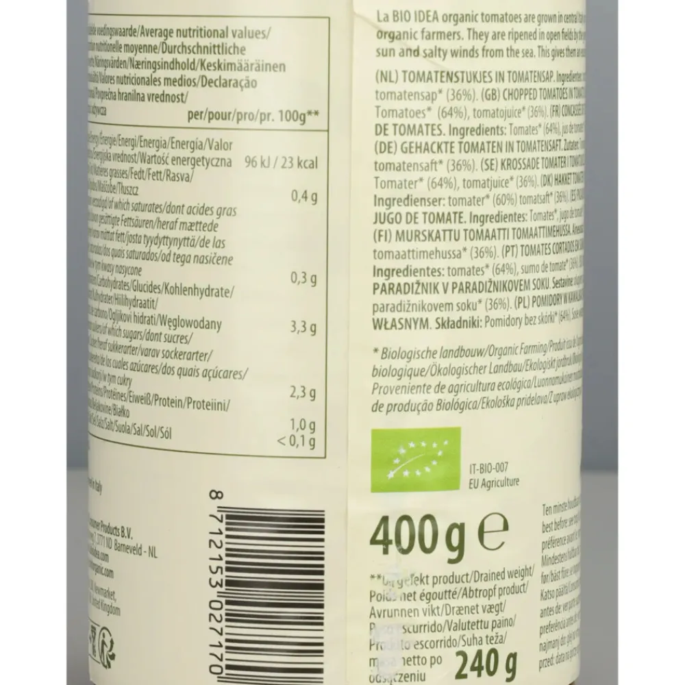 12x Tomatenstukjes Bio 400 gr^La Bio Idea