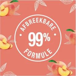 Sale 6x Douchegel Bio White Peach & Bio Nectarine 250 ml Bad & Douche