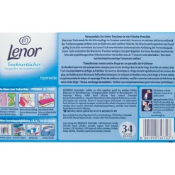 Wasbenodigdheden<Lenor 3x Droogtrommeldoekjes April Fris 34 stuks