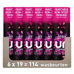6x In-Wash Geurbooster Bloemen Fris 19 wasbeurten 235 gr^Lenor Outlet