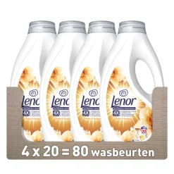 4x Vloeibaar Wasmiddel Amber & Orchidee 20 Wasbeurten 900 ml^Lenor Outlet