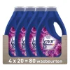 Clearance 4x Vloeibaar Wasmiddel Amethist & Bloemenboeket 20 Wasbeurten 900 ml Wasmiddel