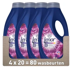 Wasmiddel<Lenor 4x Vloeibaar Wasmiddel Amethist 20 Wasbeurten 900 ml