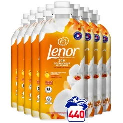 Wasverzachter<Lenor 8x Wasverzachter Amber & Orchidee 55 Wasbeurten 1155 ml