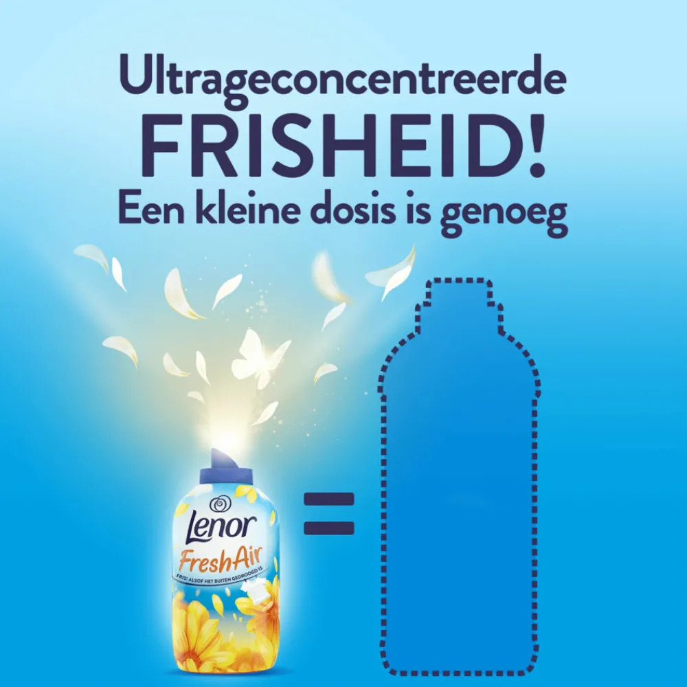 Wasverzachter<Lenor 6x Wasverzachter Fresh Air Zonnestralen 36 Wasbeurten 504 ml