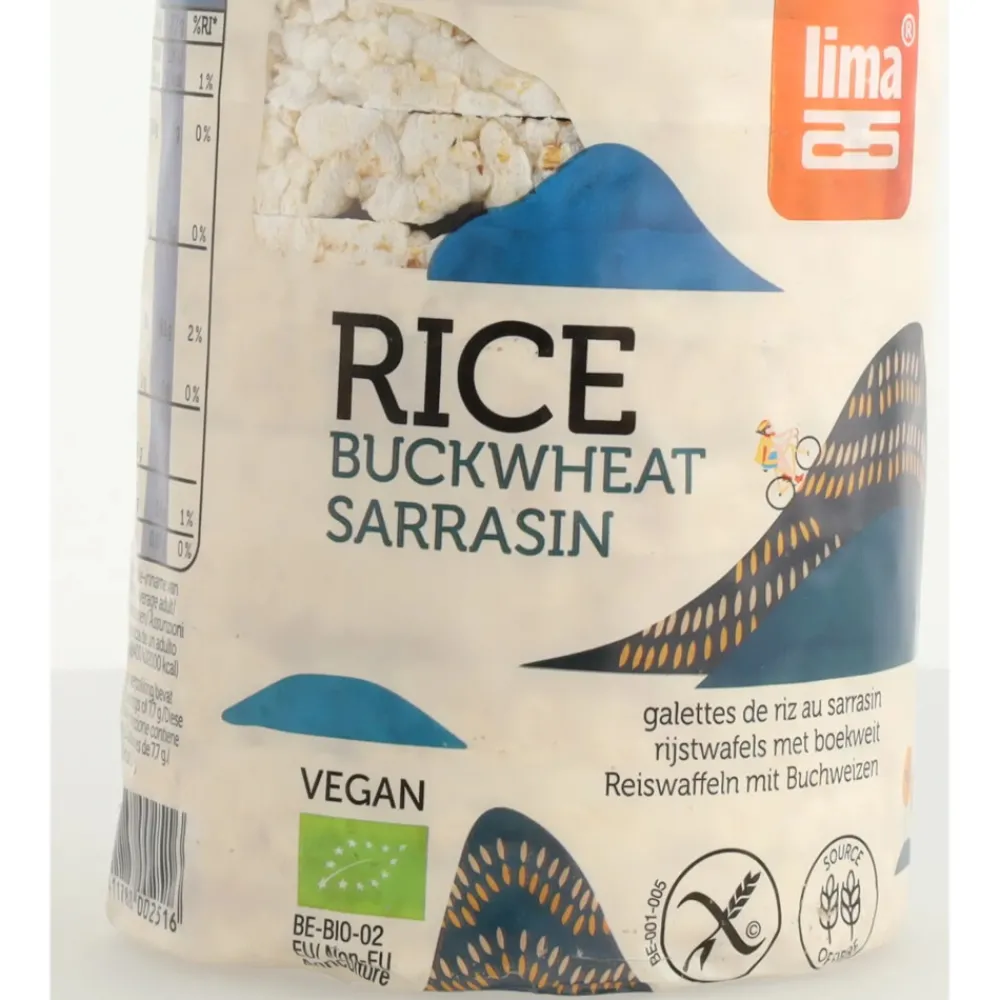 Brood & Crackers<Lima 12x Rijstwafels Boekweit 100 gr