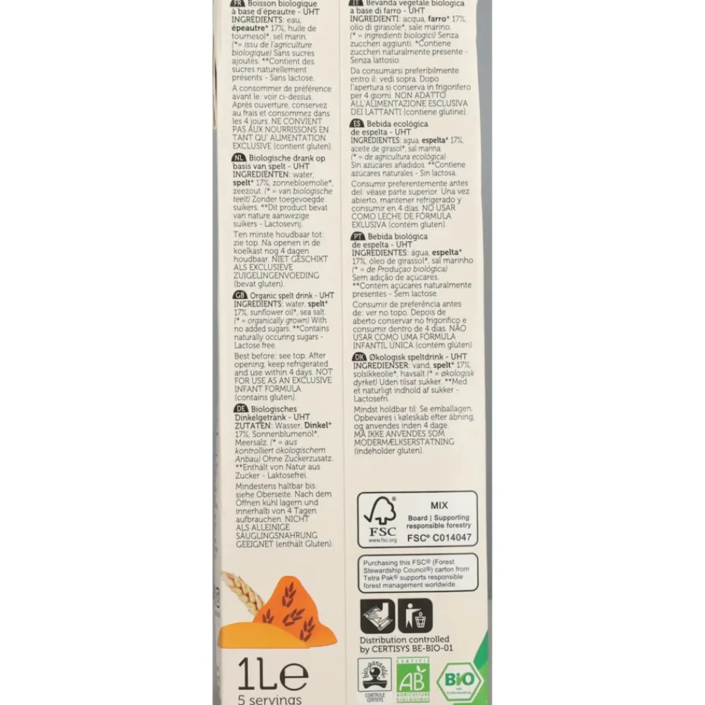 8x Speltdrink Calcium 1 liter^Lima Clearance