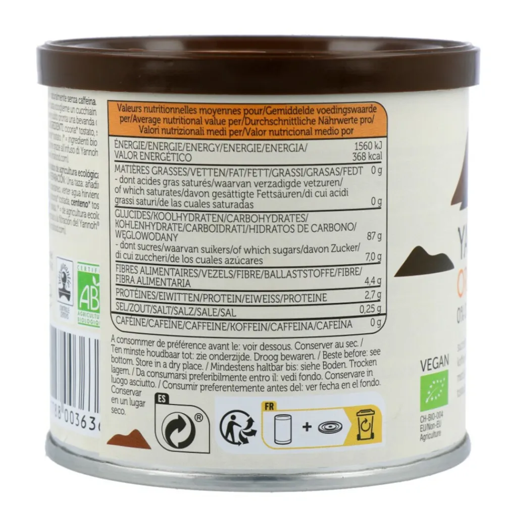 Clearance 12x Yannoh Original 0% Cafeïne Instant 50 gr Koffie