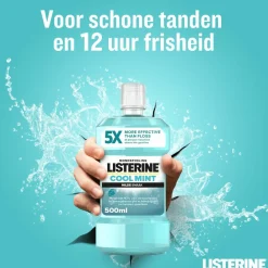 Spoelen & Poetsen<Listerine 3x Mondwater Cool Mint Milde Smaak Zonder Alcohol 500 ml