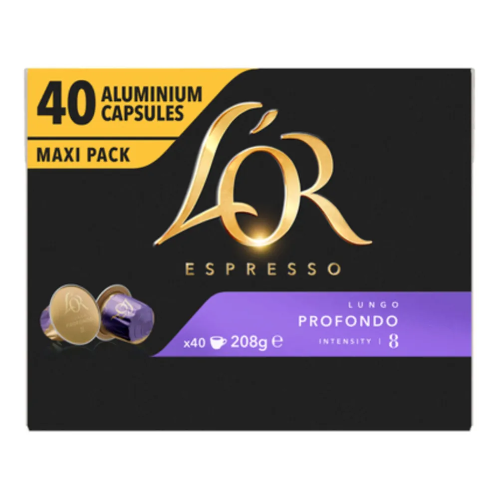 5x L'OR Espresso Koffiecups Profondo 40 stuks^LOR Clearance