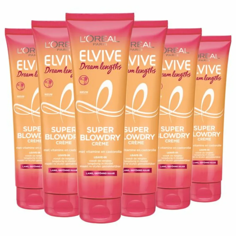6x L'Oréal Elvive Dream Lengths Blowdry Cream 150 ml^LOréal