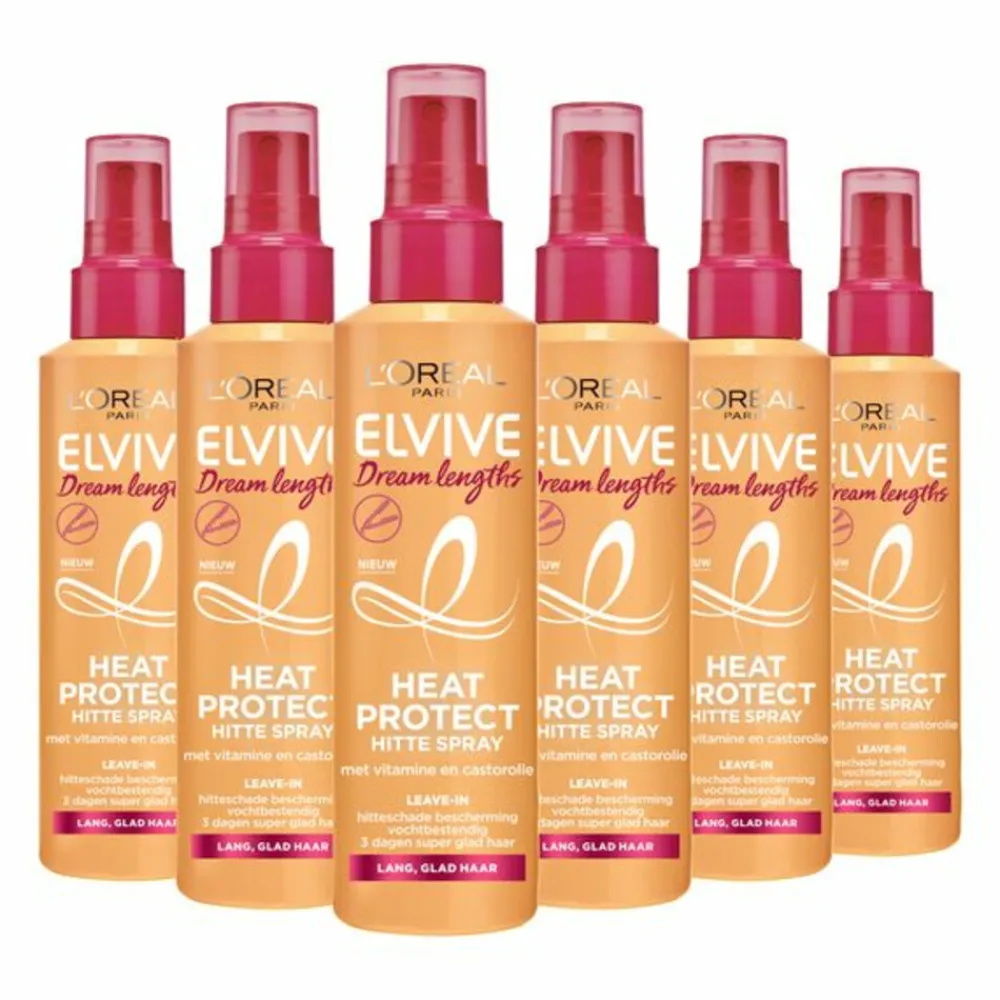 Haarstyling<LOréal 6x L'Oréal Elvive Dream Lengths Heat Spray 150 ml