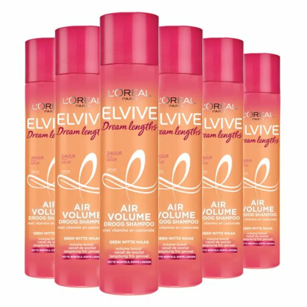 Clearance 6x L'Oréal Elvive Dream Lengths Dry Shampoo 200 ml Shampoo