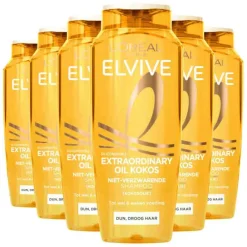 Shampoo<LOréal 6x L'Oréal Elvive Extraordinary Oil Shampoo Kokos 250 ml