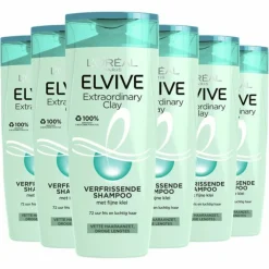 Hot 6x L'Oréal Elvive Extraordinary Clay Shampoo 250 ml Shampoo